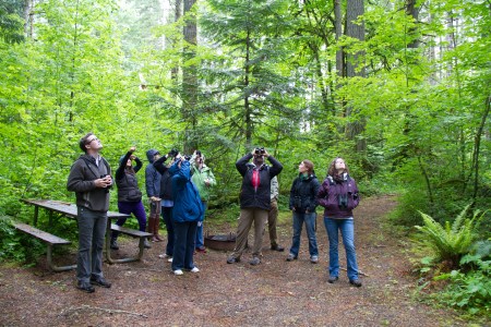 The Seattle Audubon crew at Rainbow Falls State Park. Photo by Toby Ross 4
